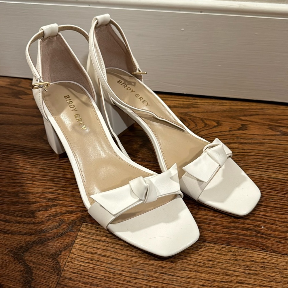Birdy Grey ivory block heel
